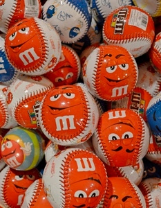 palle, occhi, bianco, arancione, colori, palline, bocca, blu, facce, rosso, cuciture, arancio, m, azzurro, emme, cucitura