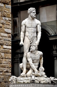 marmo, statue, statua, due, nudo, uomini, monumento, scultura, maschili, muro, pietra, leone