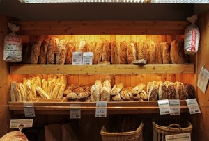 pane, ceste, cibo, sacchetti, cesti, vetrina, filoni, prezzi, scaffali, panetteria